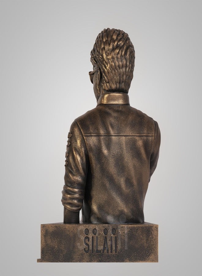 SILAII Master Thalapathy Vijay Sculpture - 5 INCH, Antique Bronze Colour - Image 5